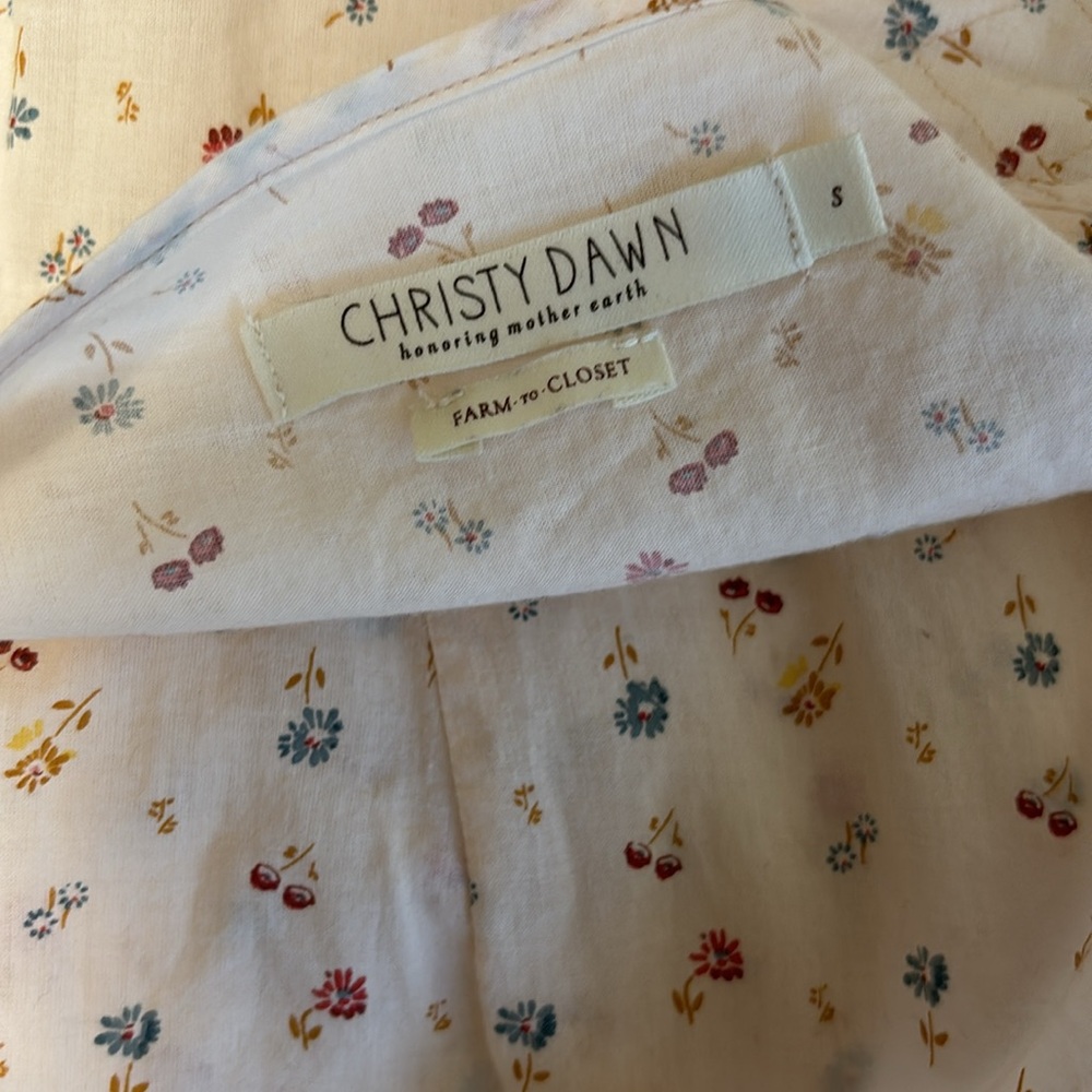 Christy Dawn The Augusta Dress Carnelian Aster Garden wrap floral cotton maxi - Picture 9 of 16